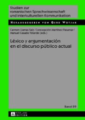 book Léxico y argumentación en el discurso público actual