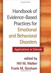 book Handbook of Evidence-Based Practices for Emotional and Behavioral Disorders: Applications in Schools