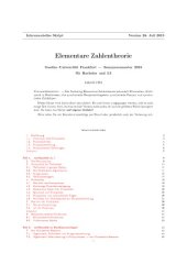 book Elementare Zahlentheorie [Lecture notes]