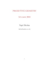 book Projective geometry [Lecture notes]