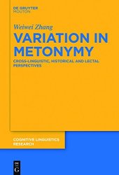 book Variation in Metonymy