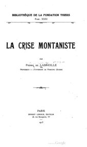 book La crise Montaniste