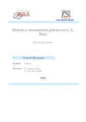 book Derecho y razonamiento práctico en C. S. Nino (Tesis de Doctorado)