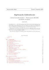 book Algebraische Zahlentheorie [Lecture notes]