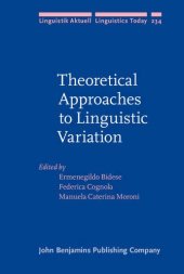 book Theoretical Approaches to Linguistic Variation