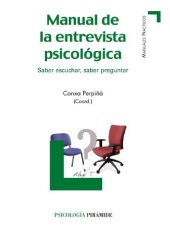 book Manual de la entrevista psicológica: Saber escuchar, saber preguntar