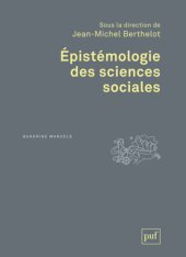 book Epistemologie des sciences sociales