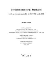 book Modern Industrial Statistics with Applications in R MiniTab and JMP