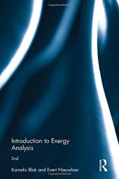 book Introduction to Energy Analysis