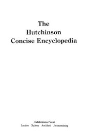 book The Hutchinson Concise Encyclopedia