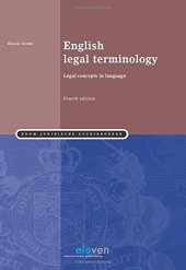 book English Legal Terminology: Legal Concepts in Language