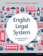 book English Legal System 2016/2017