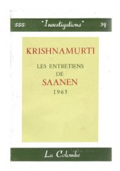 book Les entretiens de Saanen, 1963