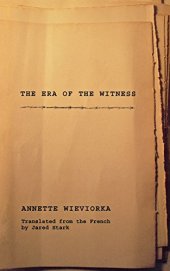 book The Era of the Witness