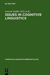 book Issues in Cognitive Linguistics