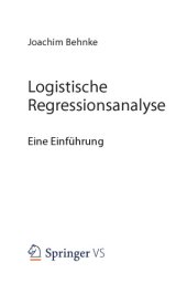 book Logistische Regressionsanalyse. Eine Einführung