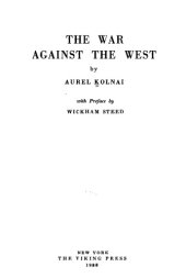 book The War Against the West