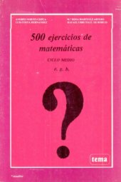 book 500 ejercicios de matemáticas : ciclo medio EGB