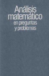 book Análisis matemático en preguntas y problemas