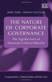 book The Nature of Corporate Governance: The Significance of National Cultural Identity