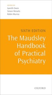 book The Maudsley Handbook of Practical Psychiatry