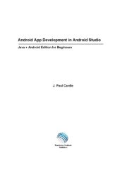 book Android App Development in Android Studio - Java plus Android edition for beginners