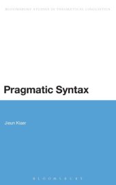 book Pragmatic Syntax