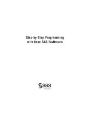 book Step-by-Step Programming with Base SAS Software