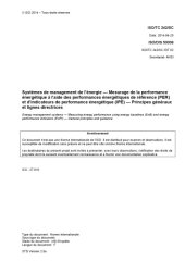 book ISO 50006 (F) Systèmes de management de l’énergie — Mesurage de la performance énergétique à l’aide des performances énergétiques de référence (PER) et d’indicateurs de performance énergétique (IPÉ) — Principes généraux et lignes directrices