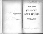 book Nicolas Cabasilas : Explication de la divine liturgie