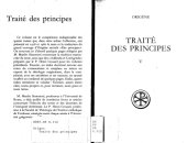 book Origène : Traité des principes, tome 5