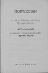 book Norwegian : a book of self-instruction in the Norwegian bokmål