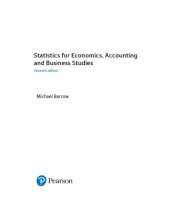 book Statistics for Economics Accounting and Business Studies