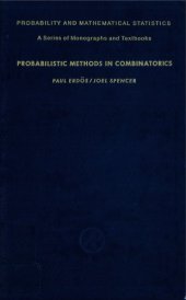 book Probabilistic methods in combinatorics