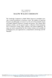 book The Cambridge Companion to Ralph Waldo Emerson