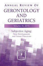 book Subjective Aging: New Developments and Future Directions