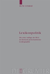 book Lexikonpolitik: Die erste Auflage der RGG im Horizont protestantischer Lexikographie