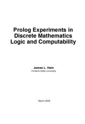 book Prolog Experiments in Discrete Mathematics Logic and Computability