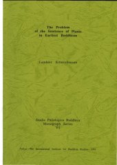 book Problem of the sentience of plants in earliest Buddhism