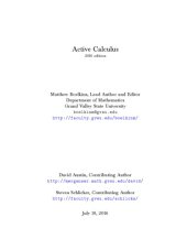 book Active Calculus