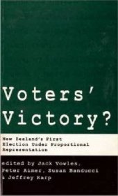 book Voters’ Victory?: New Zealand’s First Election under Proportional Representation