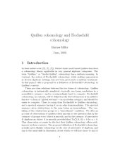 book Quillen cohomology and Hochschild cohomology [expository notes]