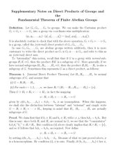 book Supplementary Notes on Direct Products of Groups and the Fundamental Theorem of Finite Abelian Groups [expository notes]