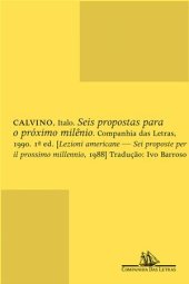 book Seis propostas para o próximo milênio - Lições americanas