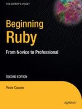 book Beginning Ruby: From Novice to Professional