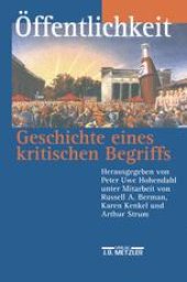 book Öffentlichkeit — Geschichte eines kritischen Begriffs