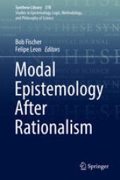 book Modal Epistemology After Rationalism