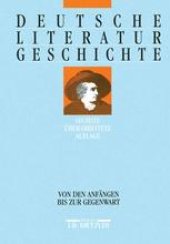 book Deutsche Literaturgeschichte: Von den Anfängen bis zur Gegenwart