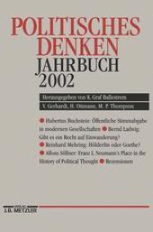 book Politisches Denken Jahrbuch 2002