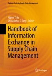 book Handbook of Information Exchange in Supply Chain Management